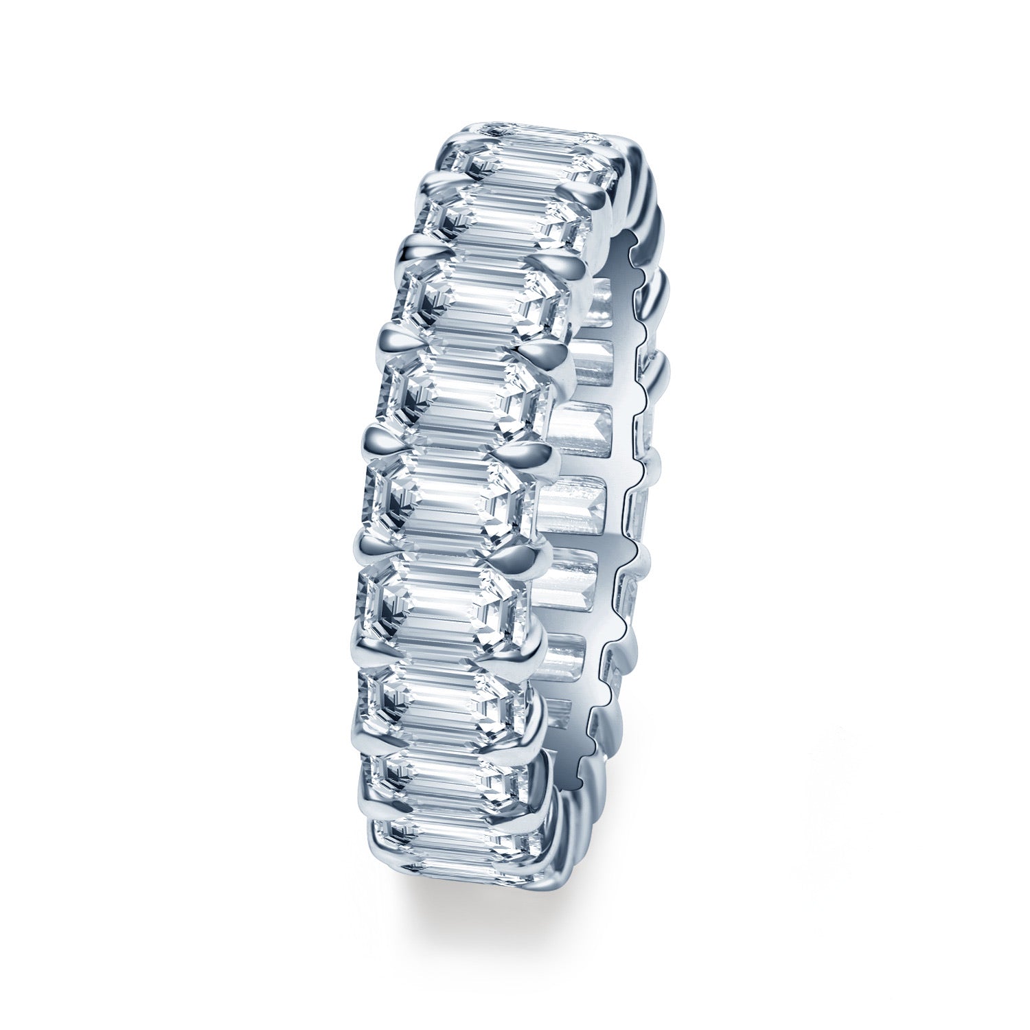 即納】エメラルドカット フルエタニティ リング RI058 – Brillar