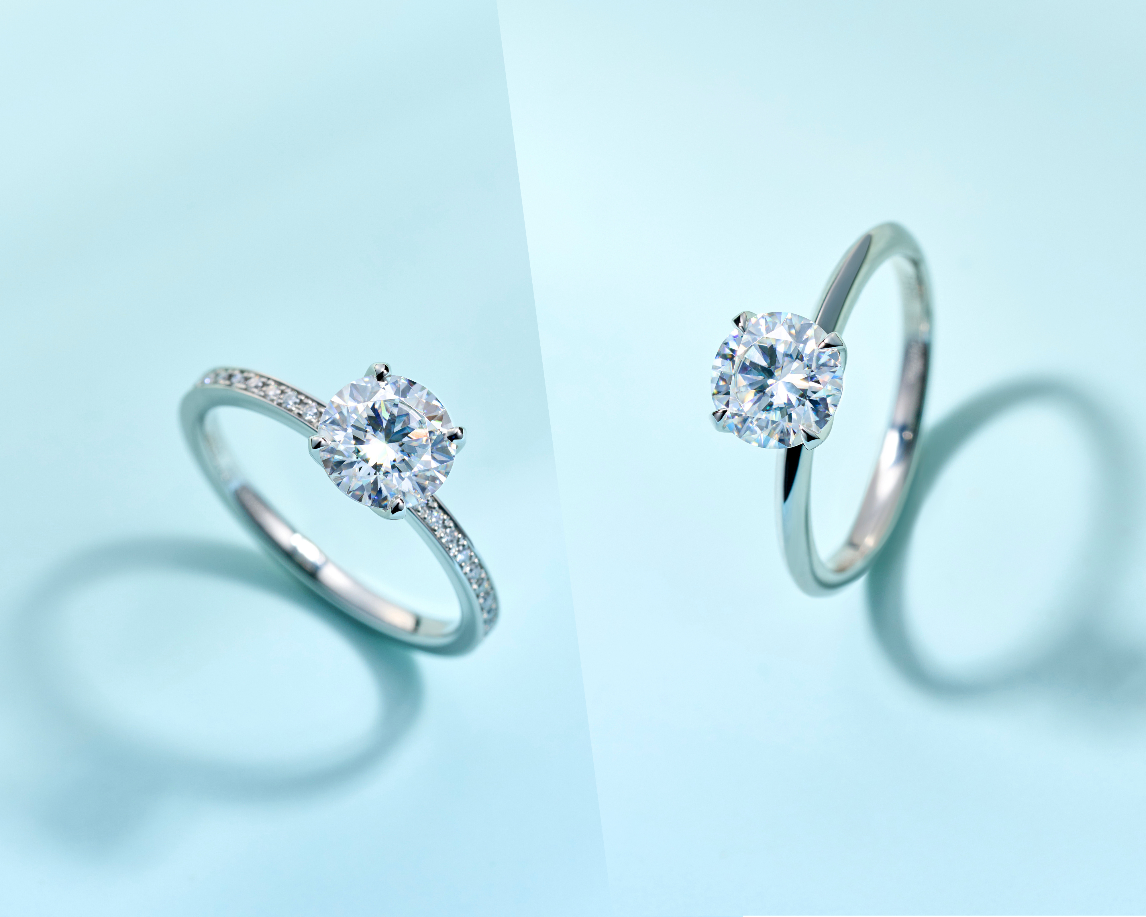 モアサナイト4.1mm～4.8mm9ピースおまとめ計2.60CT / グレーグリーンホワイト・カラー/ラウンドカット/送料無料 Brillar(ブリジャール)｜モアサナイトジュエリーブランド