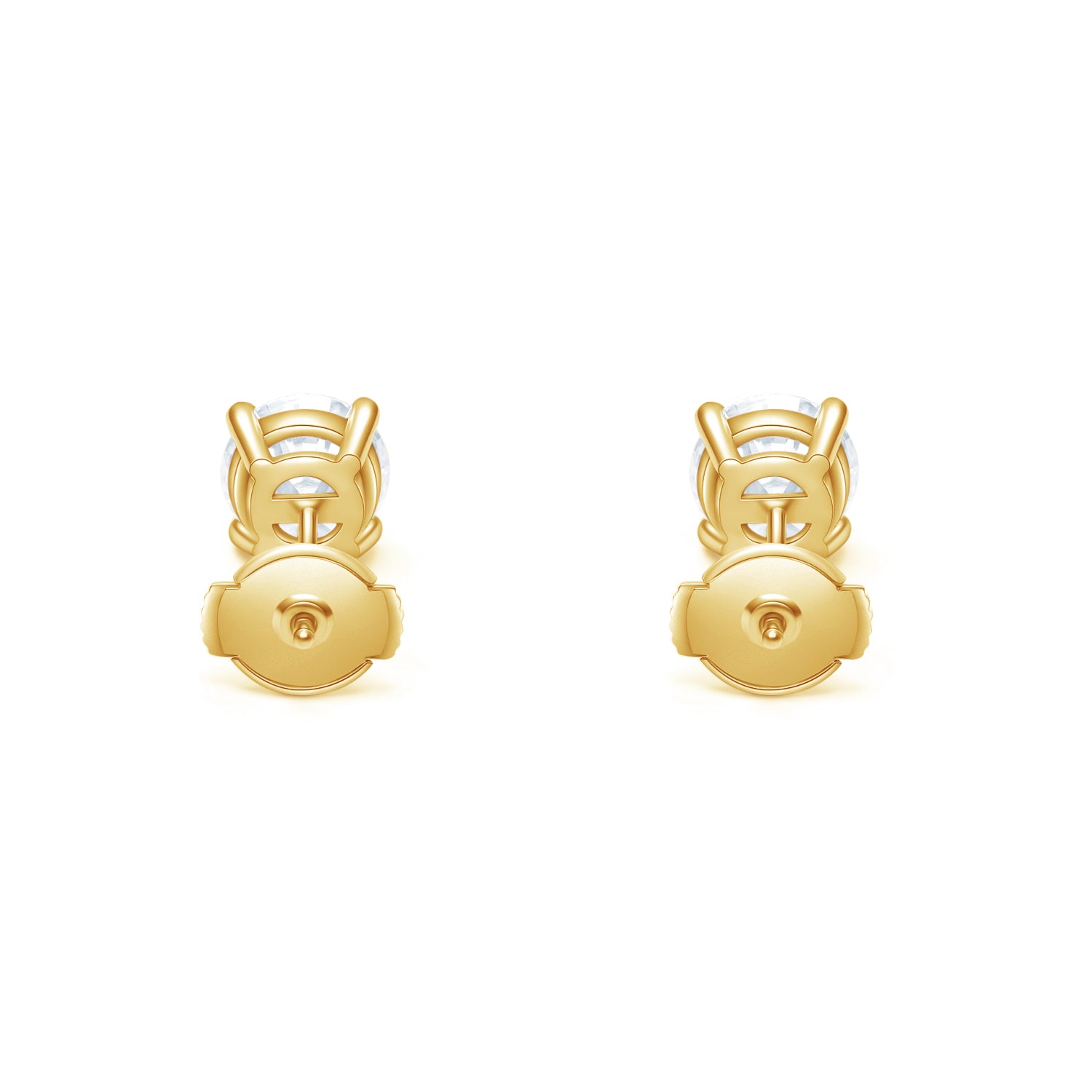 ペア】シンプル ラウンド スタッド ピアス ER019YG – Brillar