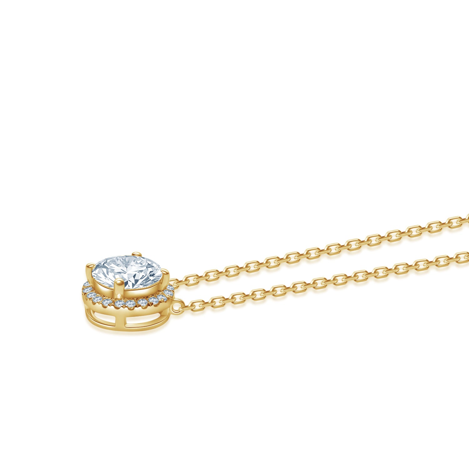 ブリジャール　ラウンドヘイローネックレス　プラチナ　1ct 1.14ct プラチナ ヘイロー ネックレス | NEXT DIAMOND NEW YORK