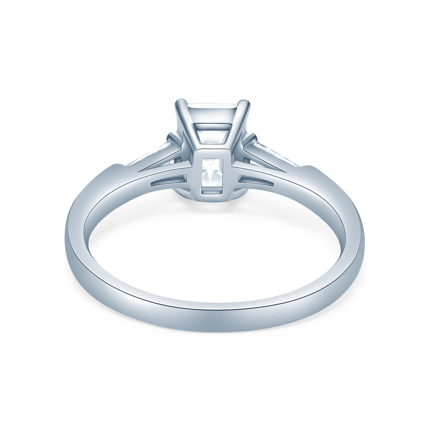 ラディアントカット テーパードバゲットカット ナロー リング RI436