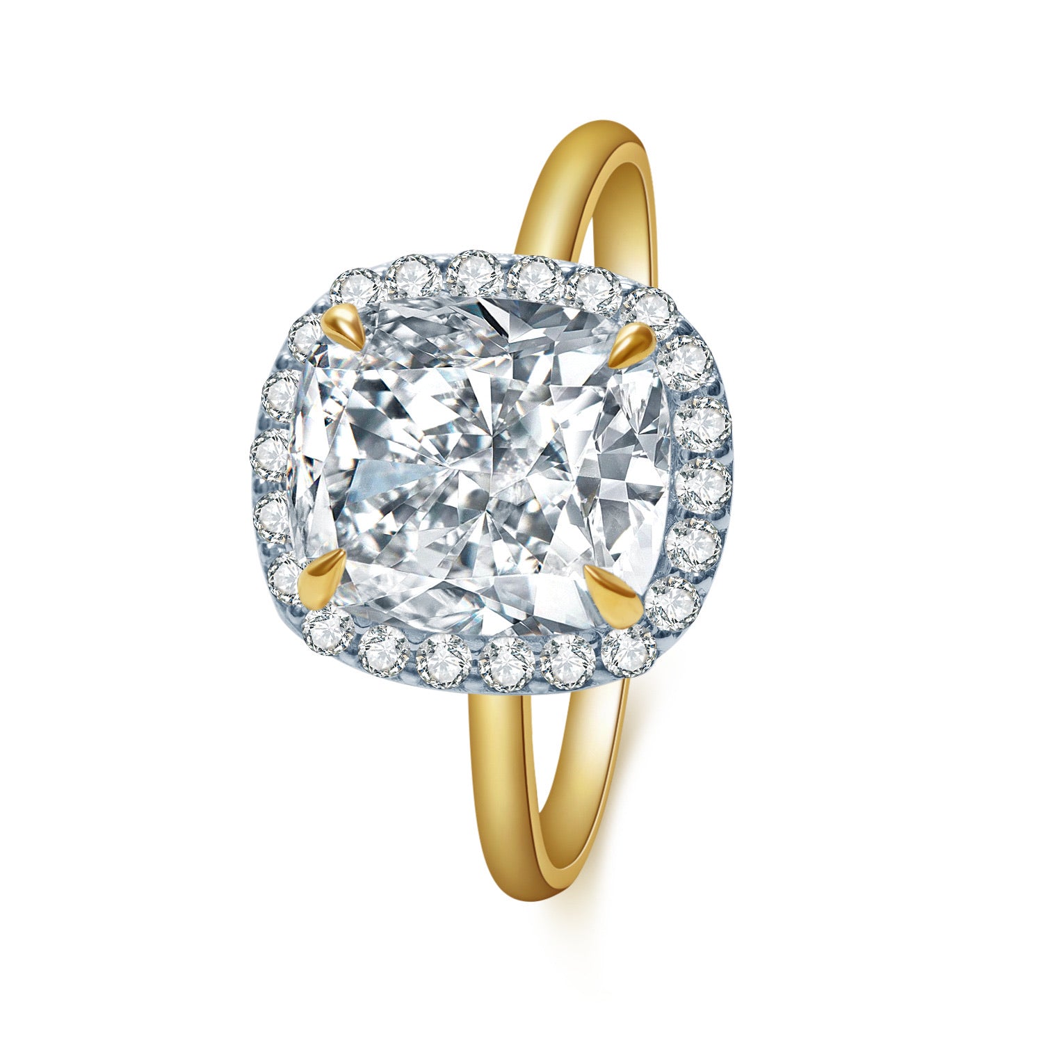 クッションカットの婚約指輪 – Brillar